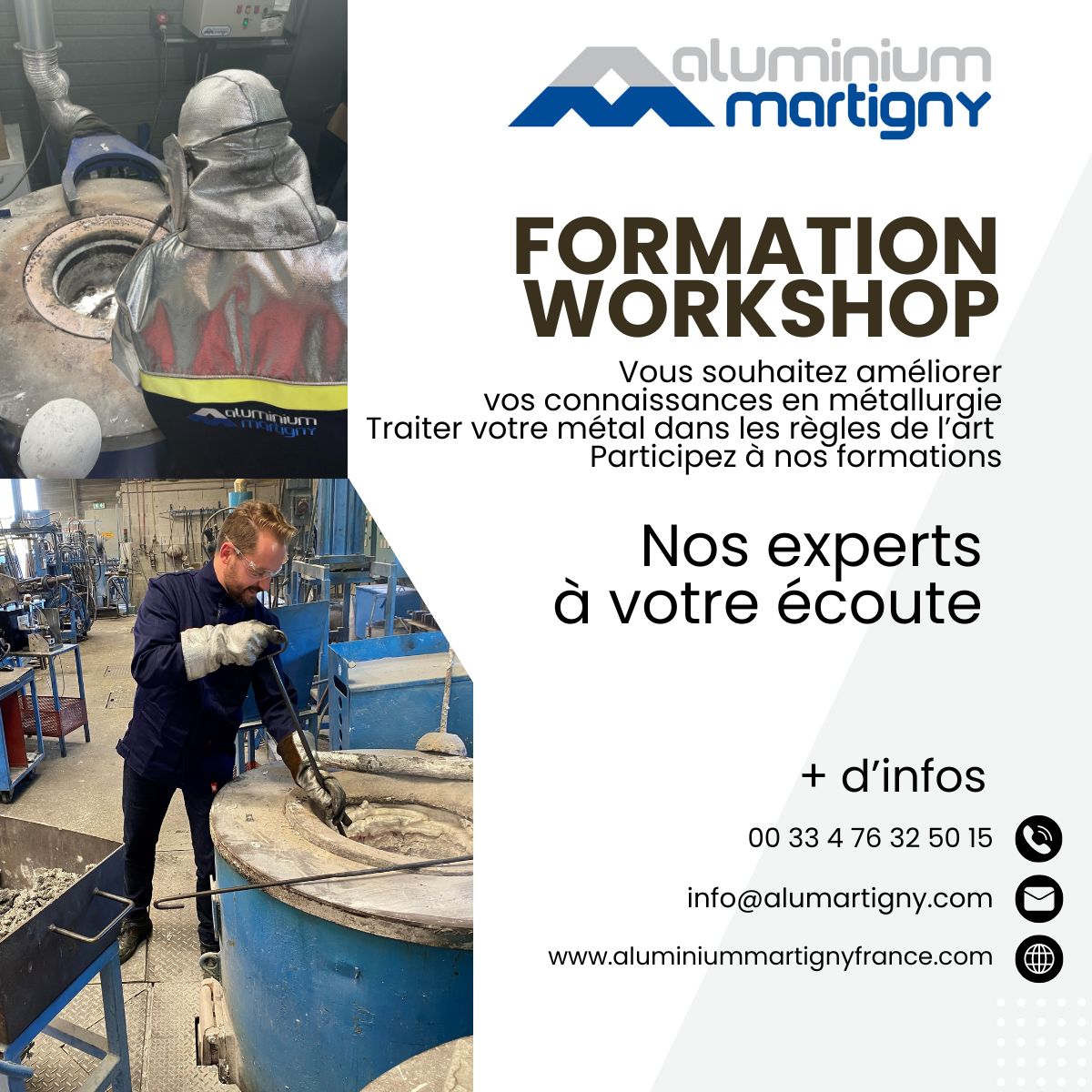 FORMATION WORKSHOP Aluminium Martigny